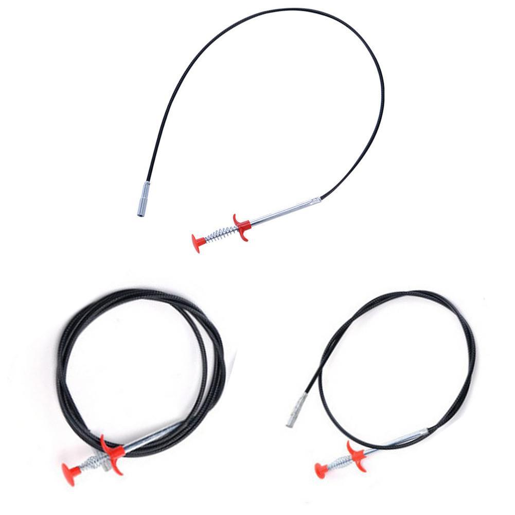 100cm Pipe Dredge Pipeline Cleaner Household Bathroom Kitchen Sink Bathtub Drainage Sewage Bendable Sewer Gripper Cleaning