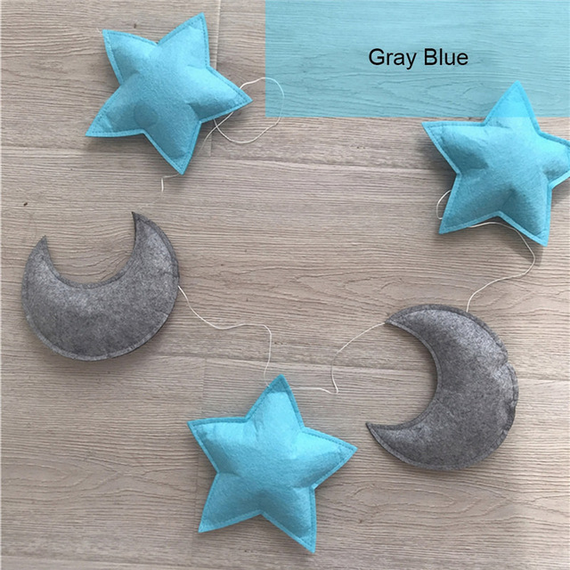 Nordic Baby Room Handmade Nursery Star Garlands Christmas Kids Room Wall Decorations Photography Props Decorations baby shower: D