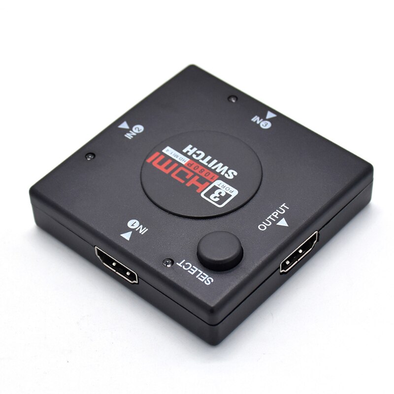 HD 3 Input 1 Output Mini 3 Port HDMI-compatible Switch Female To Female Switcher Splitter Box Selector for HDTV 1080P