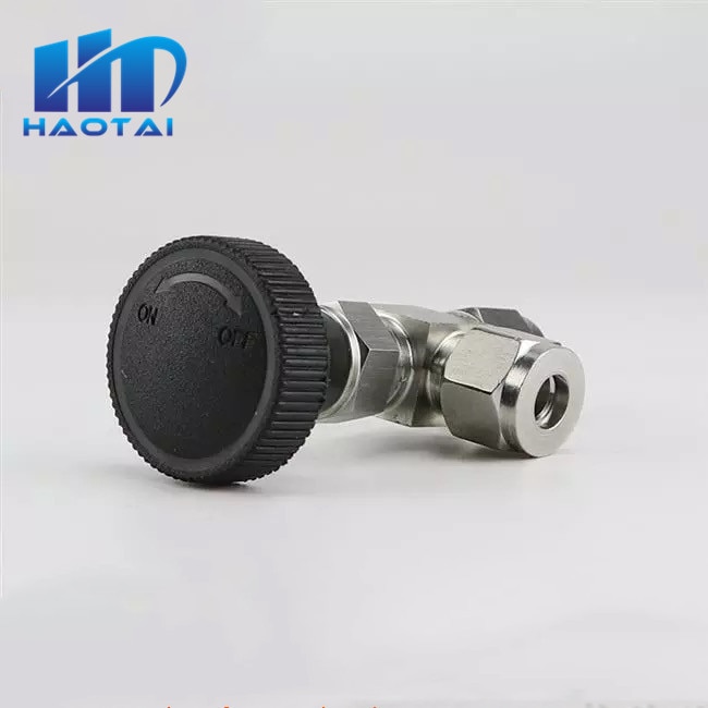 Adjustable Right Angle needle valve OD6 8 10mm 1/4 3/8 tube stainless steel 304 high pressure acid proof straight card set crane