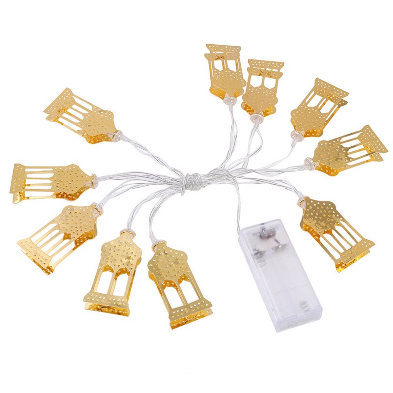 Holle Huis Shape Led String Lights Ramadan Decoratie Led Licht Eid Lamic Moslim Party Decoratie Eid Mubarak Islam: Default Title