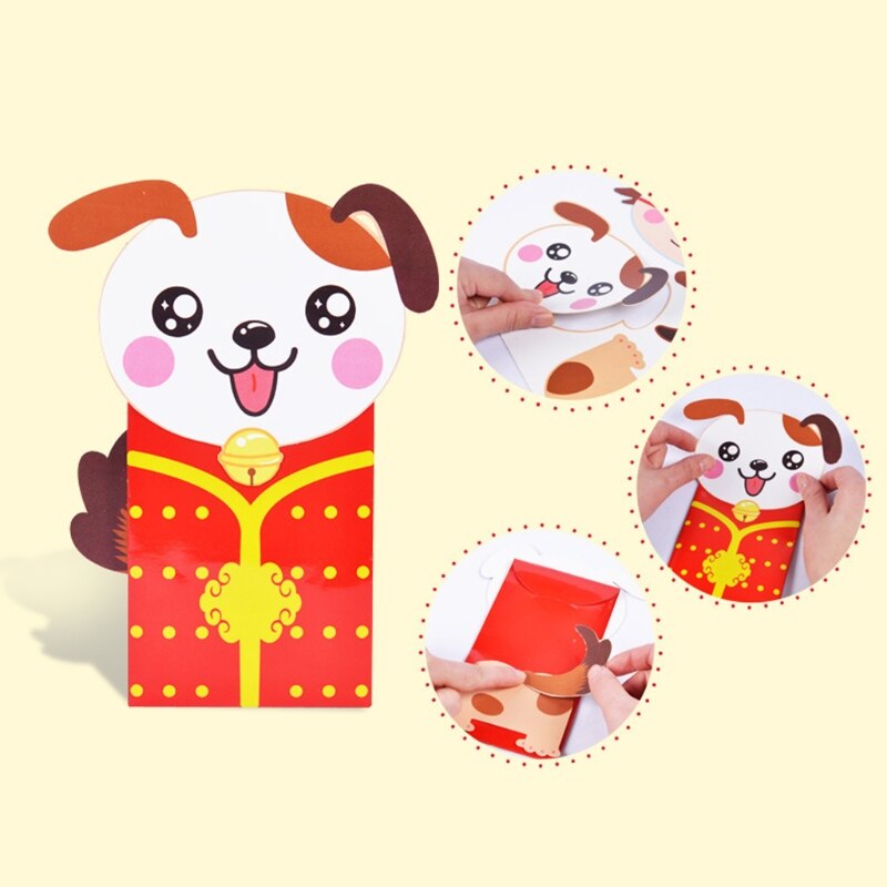 12 Chinese Geluk Rode Enveloppen Chinese Jaar Van De Os G88E