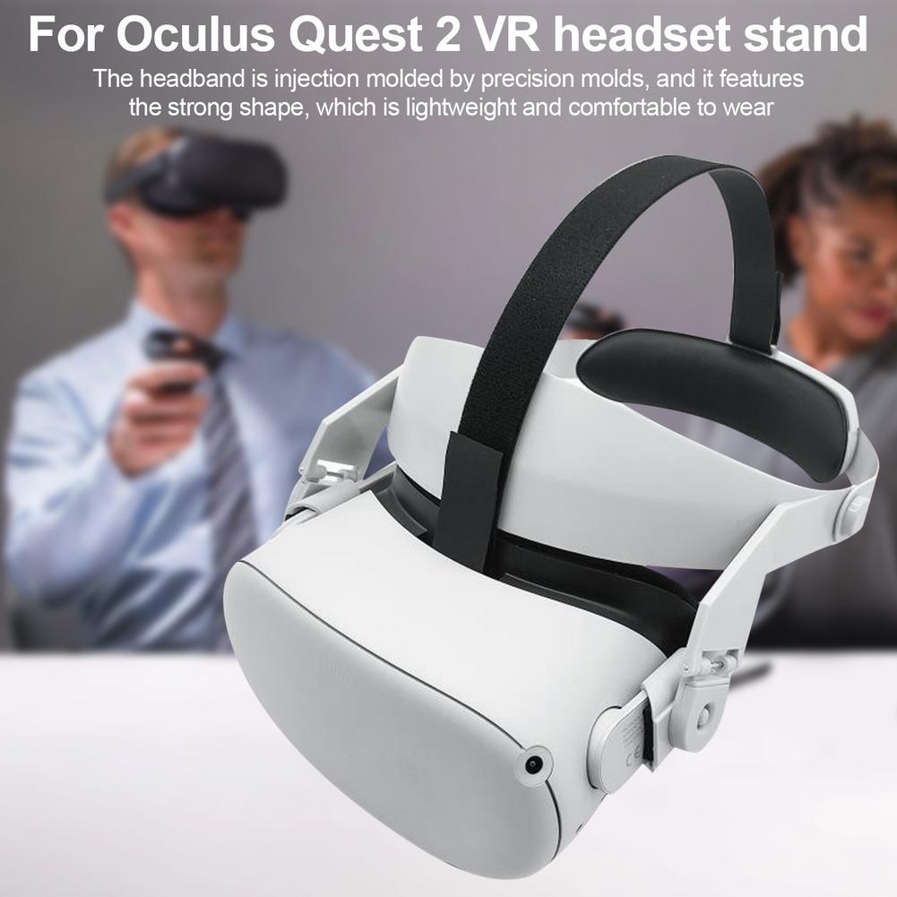 Adjustable for Oculus Quest 2 Head Strap VR strap,Increase Supporting forcesupport improve Comfort Virtual Reality Access: Default Title