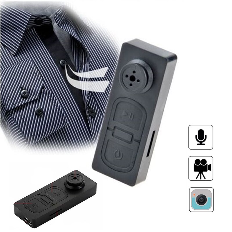 Small Shirt Button Camera Loop Recording Security Grandado