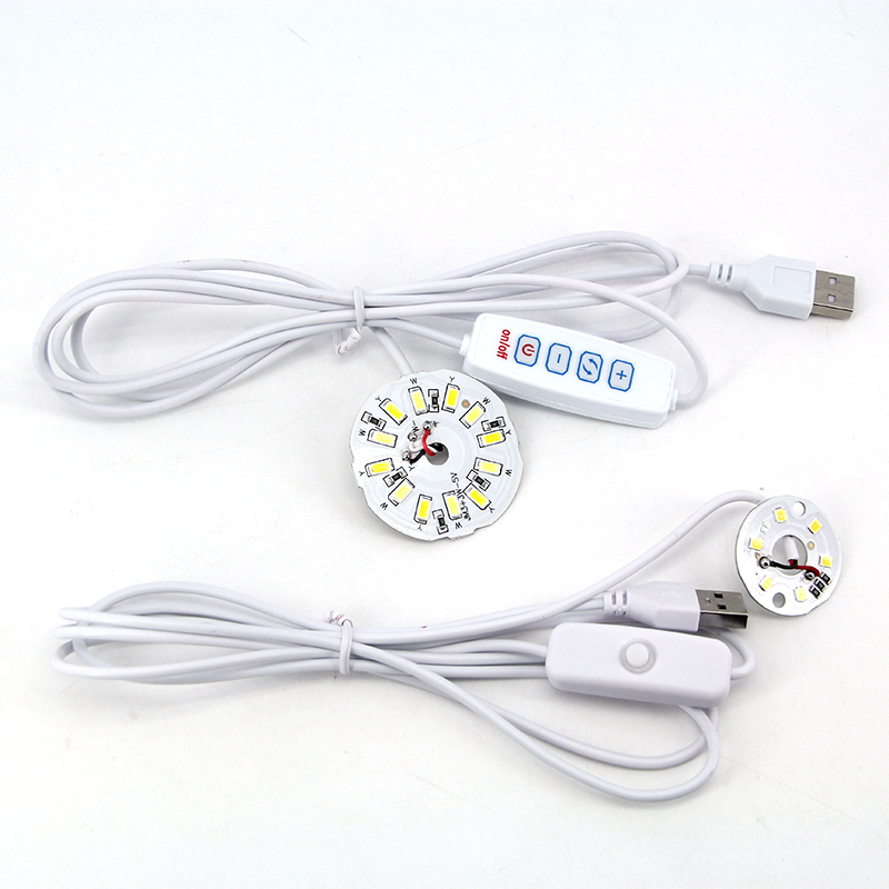 DC 5V 3W USB power cable Switch Dimmable LED Lights 2835 chip single color Reading Night Light Desk Book tablet Lamp