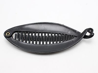 5 Zwart Plastic Twisted Vissenstaart Banaan Haarspeldjes Kam Clamp 120mm DIY Craft