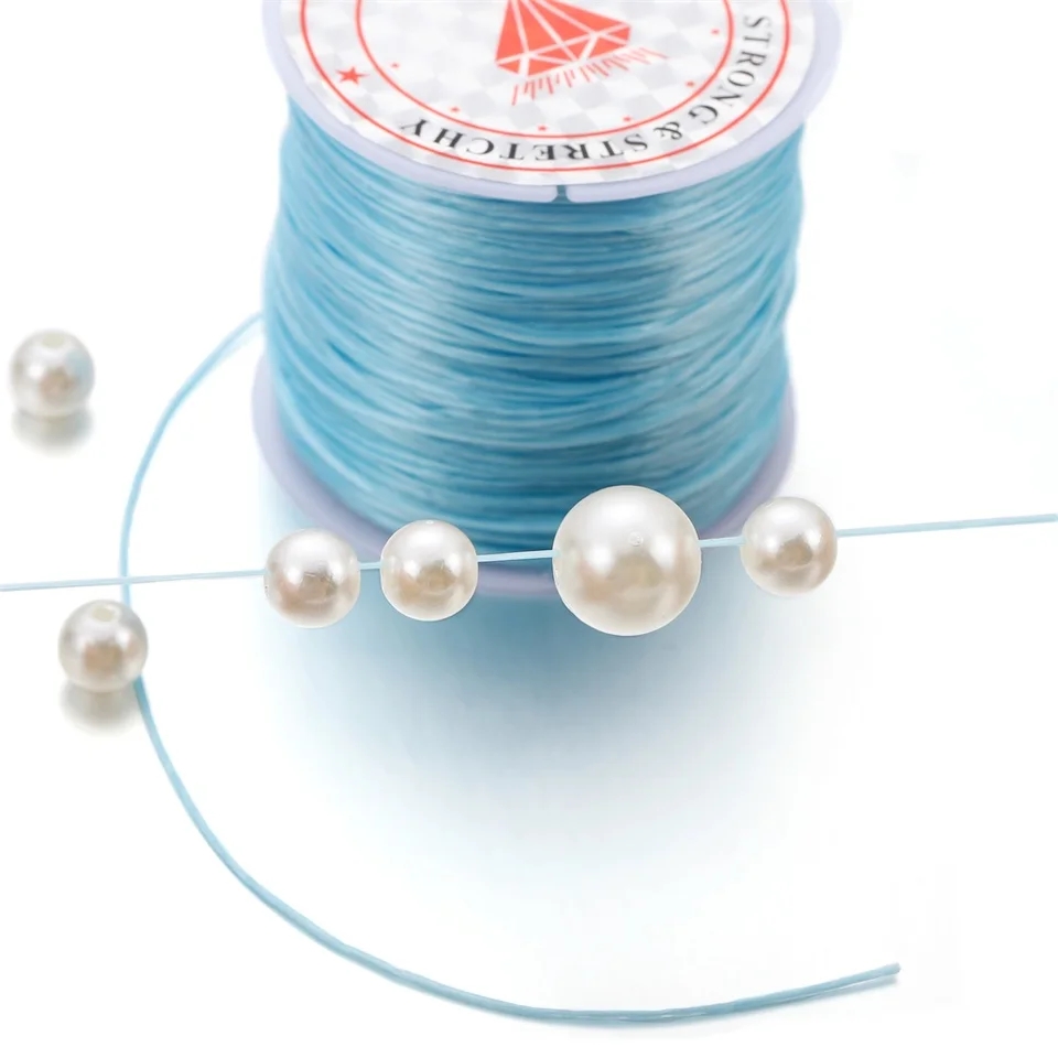 Cordon de perles en cristal élastique solide pour Bracelets, fil extensible, collier, bricolage, fabrication de bijoux, ligne d'extension de cheveux