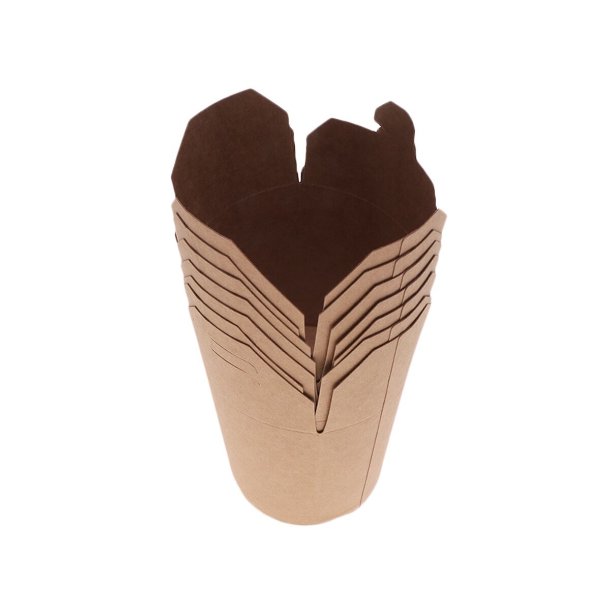 50Pcs 16 Ounce Kraft Paper Buckets Disposable Meal Prep Containers Food Package Party Favor Boxes