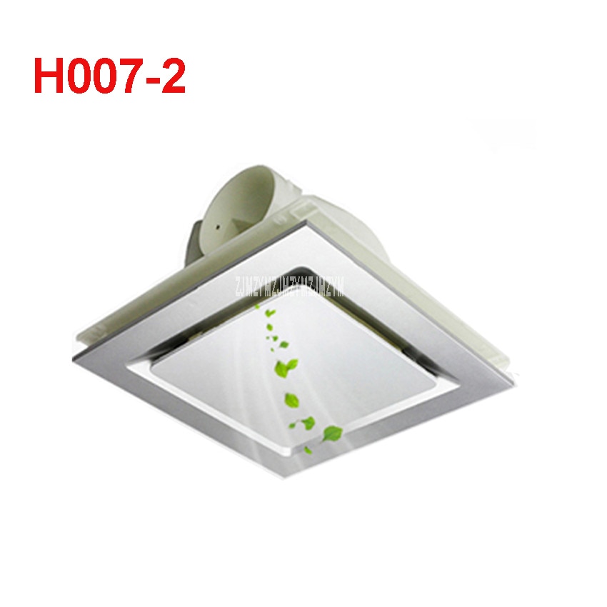 Mini ventilador de escape para ventana de pared, dispositivo de ventilación de 1,28 m/s para baño, cocina, inodoros, instalación de 220V, H007-2