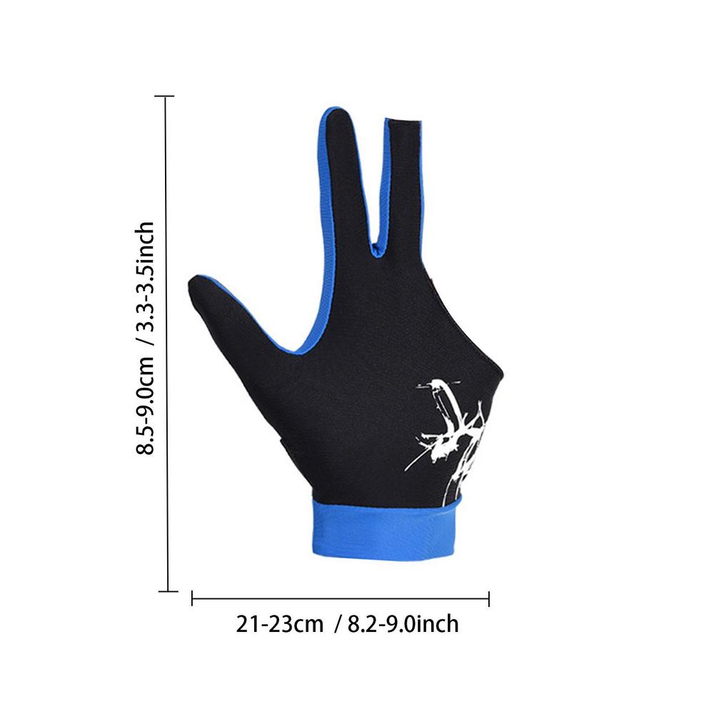 Guantes de 3 dedos para ejercicio, antideslizantes, ajustables, transpirables, finos y sedosos, proceso de empalme de billar, guantes de mesa de billar de 3 dedos: Verde