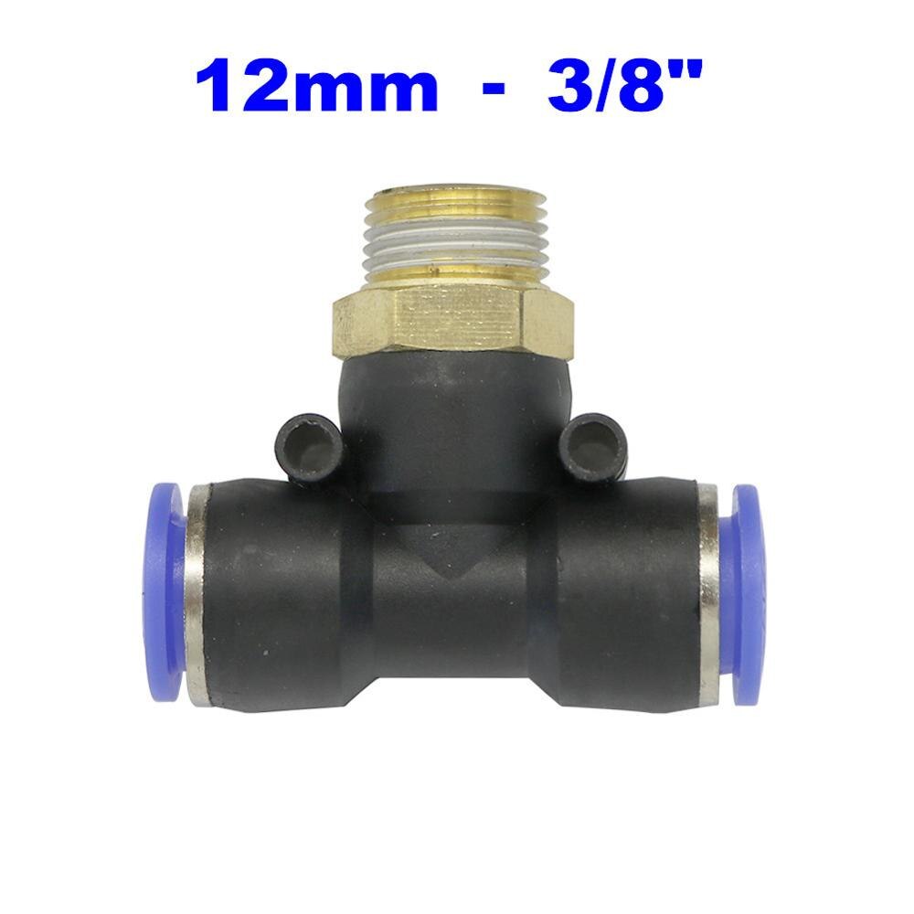 Regulador neumático de flujo de aire 4mm 6mm 8mm 10mm 12mm OD tubo de manguera de Gas ajuste válvula conector 1/8 "1/4" 3/8 "1/2" rosca macho
