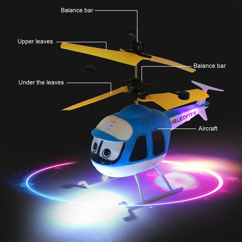 Induction Flying Toys RC Helicopter Cartoon Remote Control Drone For