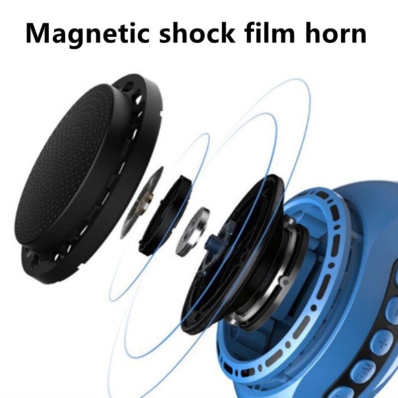 Watch Speaker Bluetooth Speakers Bracelet Sport MP3 Player TF Card Support FM Audio Radio Selfie Control Smart Wrist Portable