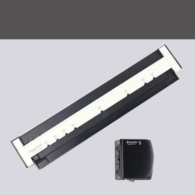 A4/A5/B5 Papier Cutter See Locher verlieren-Blatt Perforator Manuelle Sammelalbum Stanzen Maschine Büros Schule Verbindlich schreibwaren: 01Schwarz