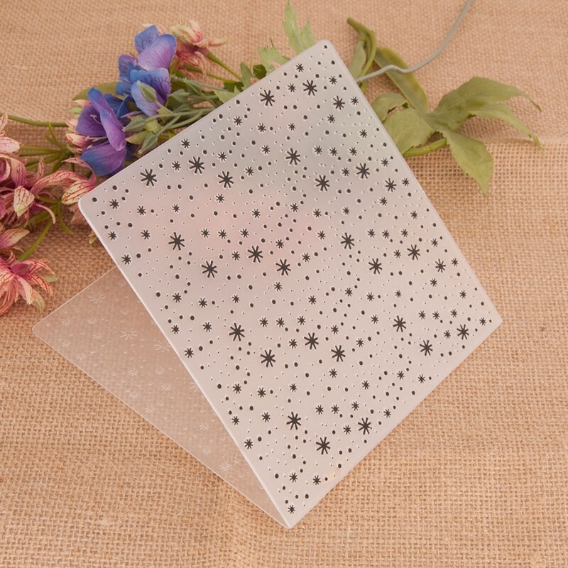 50LB Dot Plastic Embossing Folder Stencil Template DIY Craft Making Background Paper Cards Scrapbooking Album Decorat