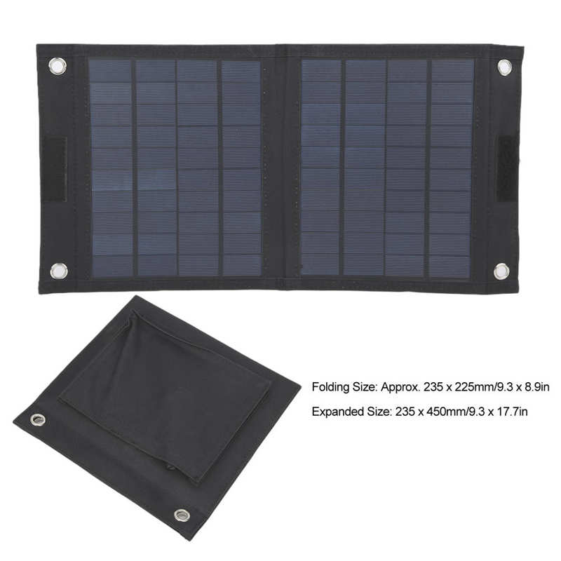 20W Flexible panneau solaire IP65 étanche double sortie USB pour les ventilateurs de bateau de moto