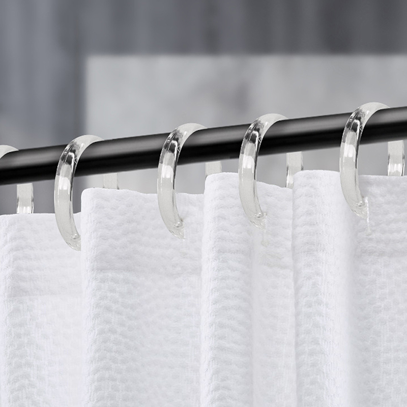 12 stk. åbne gardinringe gardinringe runde ringe bruseforhængsklemmer til gardiner og gardinstænger