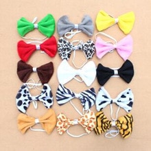 Kleurrijke Dier Strikje Handgemaakte Tijger Luipaard Giraffe Print Ties Kids Kinderen Prestaties Props Party Dress Up Decor