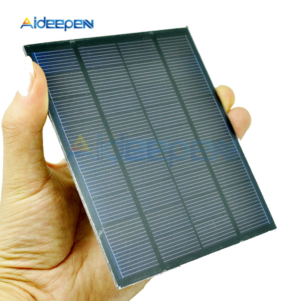 Solpanel 0.05w 0.6w 1w 1.5w mini solcelleanlæg diy til solceller batteri mobiltelefon oplader 0.5v 6v 9v hjemmebelysning