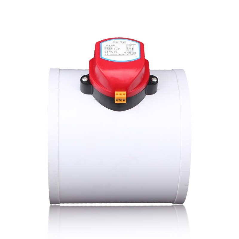 Hvac 200Mm Air Demper Klep Elektrische Gemotoriseerde Terugslagklep Voor 8 Inch Ventilatie Magneetventiel Met Actuator 220V 24V 12V