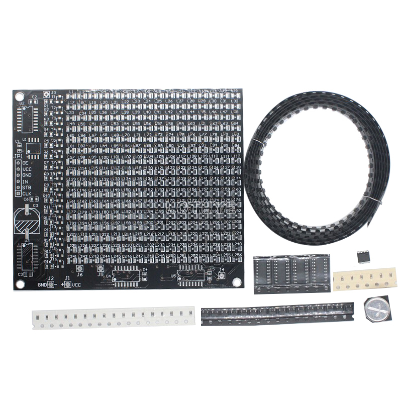 DIY elektronisches Bausatz LED-Punktmatrix-Werbebildschirm-Bausatz Leuchtdiode smd Löt komponente Schweiß-Schulungen Bausatz