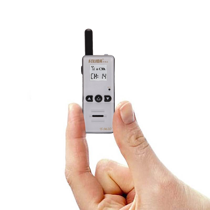 1 piece HELIDA T-M2D 2W Super Mini Two Way Radio FRS GMRS UHF 400-520MHz Mini TALKIE WALKIE