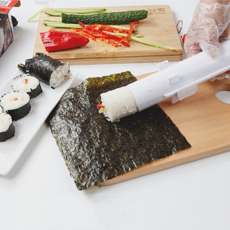 Rodillo para hacer Sushi rápido, molde de arroz, Bazooka, herramienta de rodamiento de carne de verduras, máquina de fabricación de Sushi DIY, utensilios de cocina