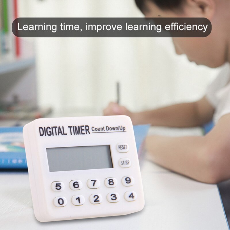 Digitale keukentimer aftellen en tijdklok voor koken bakken sport spelletjes