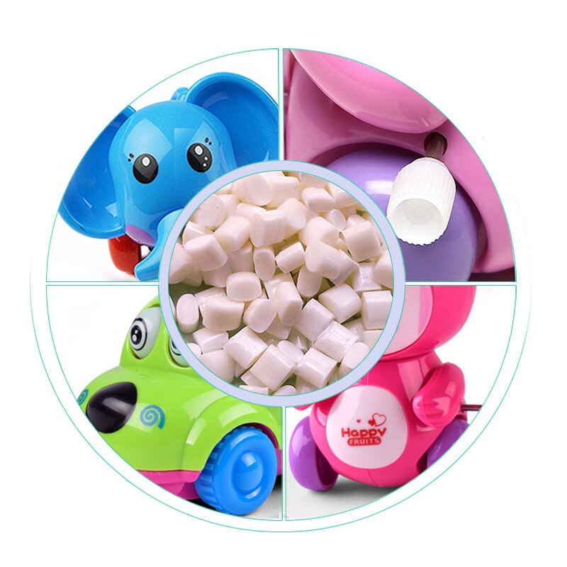 1PC Baby Children&#39;s Funny Wind-up Toys Kids Spring Clockwork Toy Mini Pull Back Cycling Pig/dinosaur/elephant/monkey Wind Up Toy