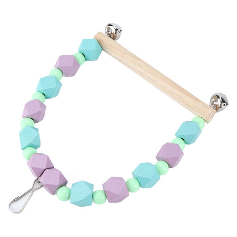 Papegaai Gekleurde Houten Blok Swing Vogel Schommels Natuurlijke Kleurrijke Voor Medium Papegaaien Voor Kleine Papegaaien