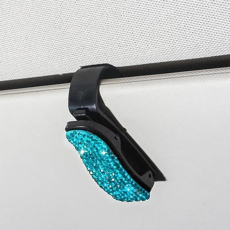 Réinitialisation de fixation automatique pour voiture, pare-soleil de véhicule, biscuits, prompt ket ket, lunettes de soleil, carte, billet, stylo, support de clip portable: Orange