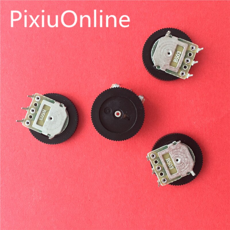 YT2039 10PCS Gear potentiometer B503 50K A Dial potentiometer 16 * 2 mm single connection