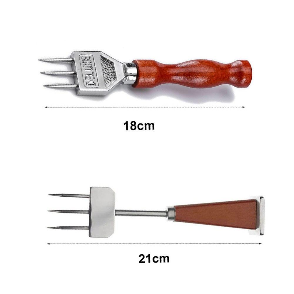 UNTIOR Ice Pick Crusher With Wooden Handle 304 Stainless Steel Ice Crusher for Cocktail Bartender Ice Hammer Carving Tools