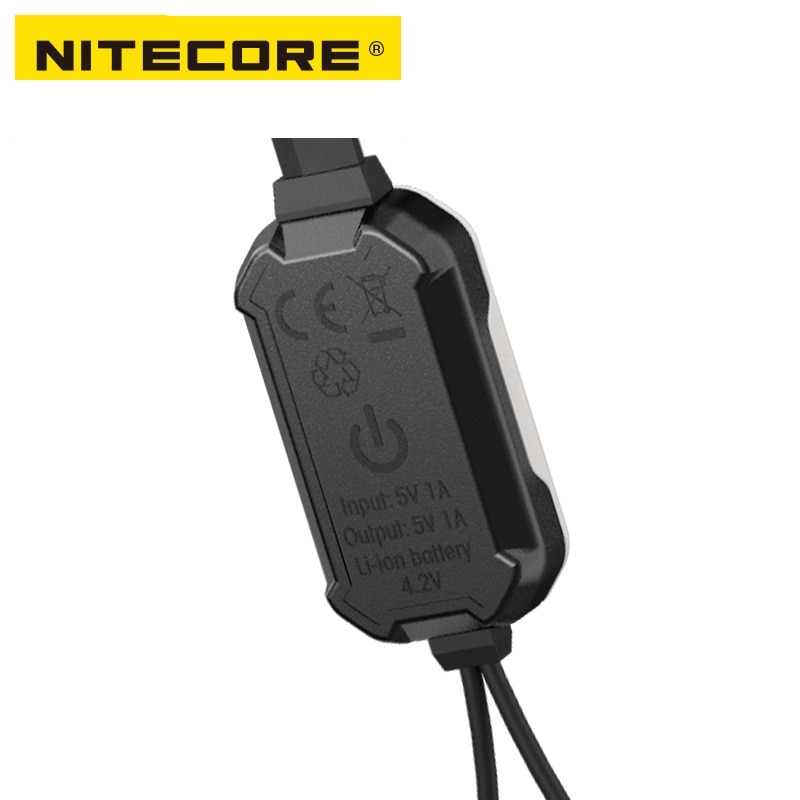 NITECORE LC10 chargeur USB extérieur magnétique portable pour cylindre batterie Li-ion rechargeable 1A MAX DC 5V avec capteur de lumière