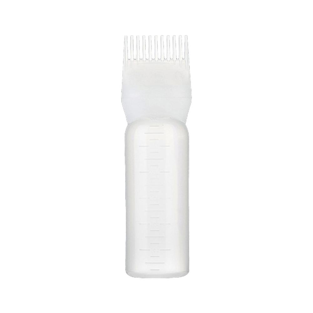 120ml cheveux colorant bouteilles applicateur peigne brosse distributeur Kit échelle presser bouteille cheveux Solon maison coloration teinture utiliser: WHITE