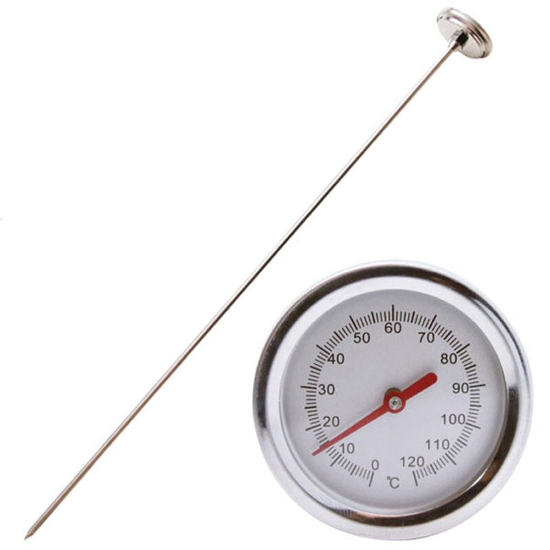 20 Inch/50cm Length Compost Soil Thermometer Premium Food Grade Stainless Steel Measuring Probe Detector