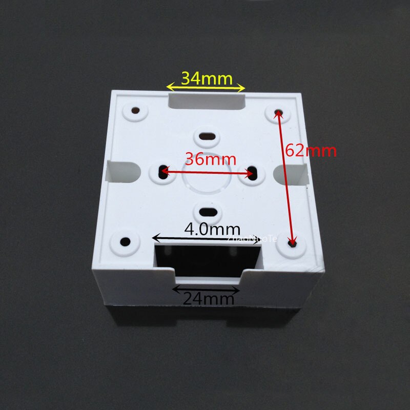 Type 86 Flame Retardant Wire Junction Boxes PVC Bottom Box Universal Socket Switch Electrical Mounting Box 85*85*40mm