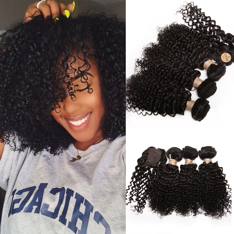 Short Ombre Human Hair Bundles with Closure Brazilian Jerry Curly Bundles with Closure 8 10 12inch Short Natural Human Hair