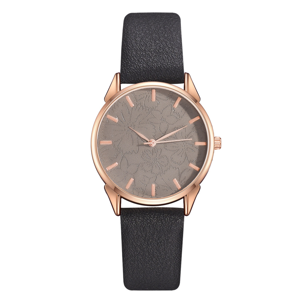 2022 4Ps Eenvoudige Mode Mode Horloge Quartz Horloge Vrouwen Klassieke Pu Band Dames Horloge Reloj De Señoras: 5