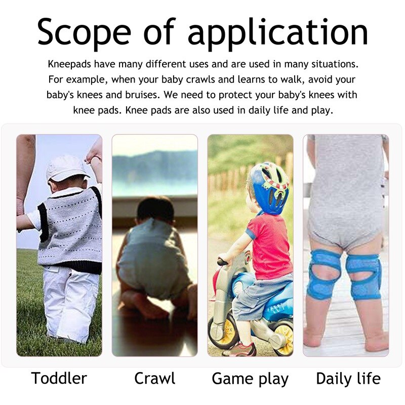 Baby Kniebeschermers Baby Peuter Knee Pads Protector Baby Beenwarmers Mesh Ademend Knie Pads Kruipen Protector Knieschijf Elleboog