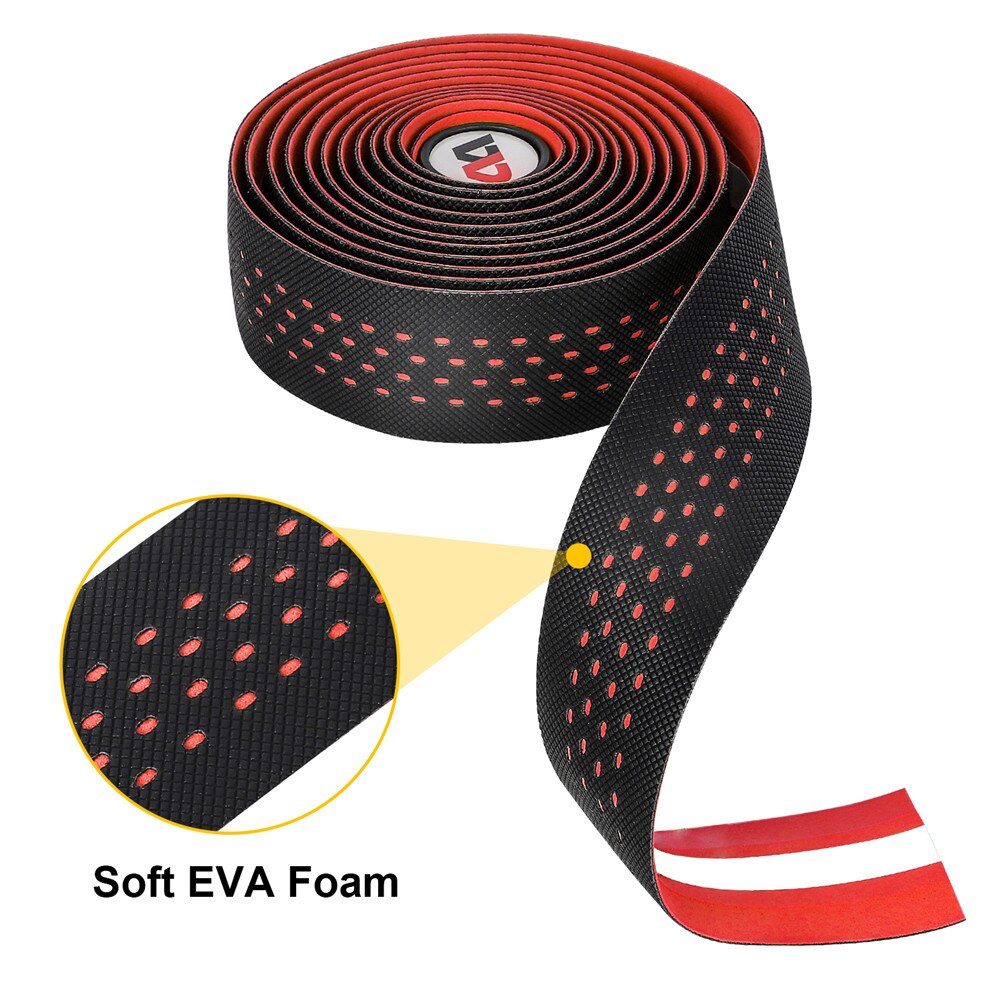 West cycling 2 stuks fietsstuurlint antislip lichtgewicht kleverig pu eva racefiets ademend fietsstuur grips fietsstuurlint