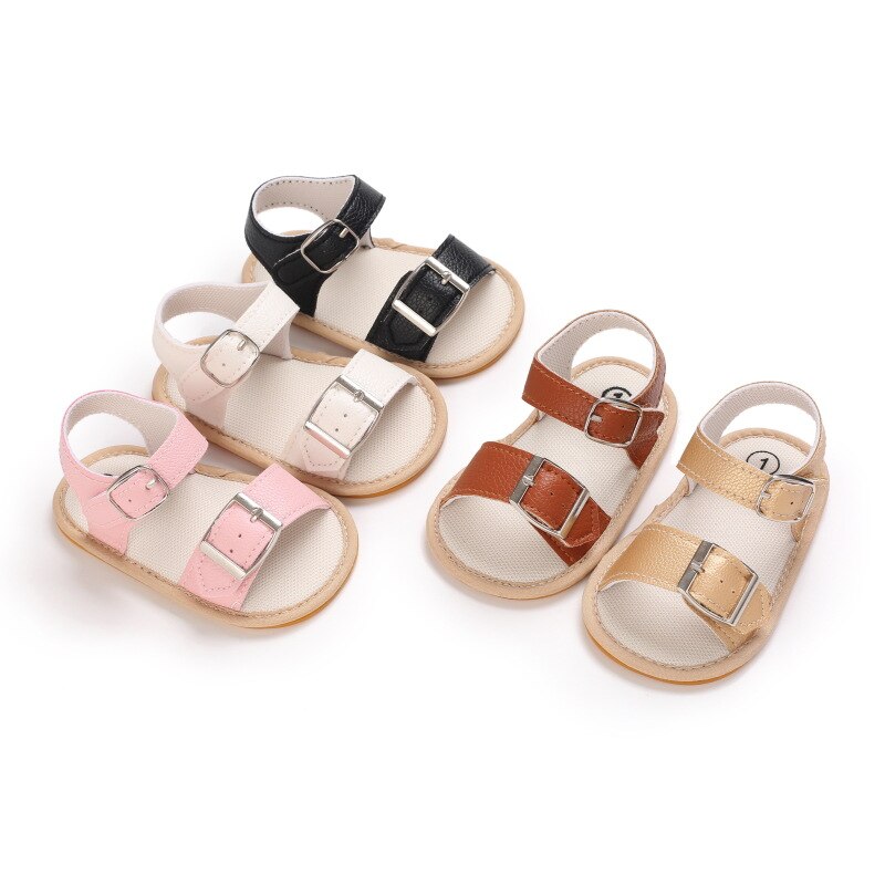 Bebê recém-nascido verão sandálias infantil menino menina sapatos de borracha sola macia antiderrapante da criança primeiro walker bebê berço sapatos 0-18 meses