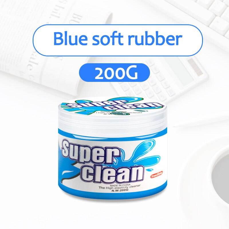 Car Cleaning Zachte Rubber Car Afstoffen Lijm Auto Cleaning Tools Auto Spleet Toetsenbord Modder Reinigen Modder: Blauw