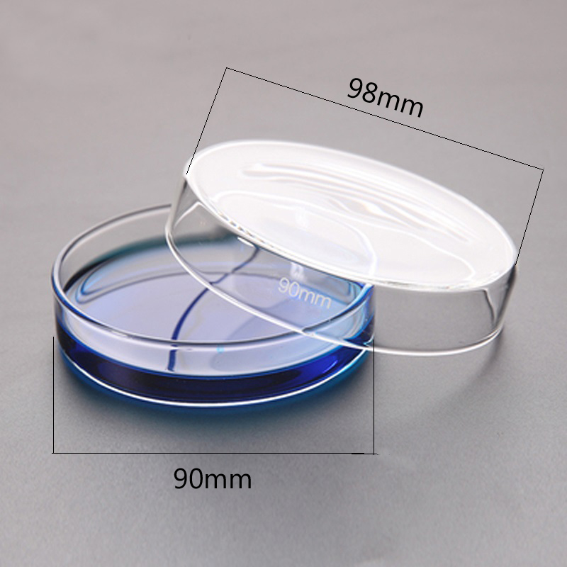 10 pieces/pack 90mm Glass Petri Dish Bacterial Culture Dish Borosilicate Glass Chemistry Laboratory Equipment