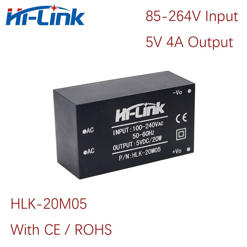 Hola-Link 220V/110V a 5V/9V/12V/15V 20W paso transformador de potencia AC DC convertidor