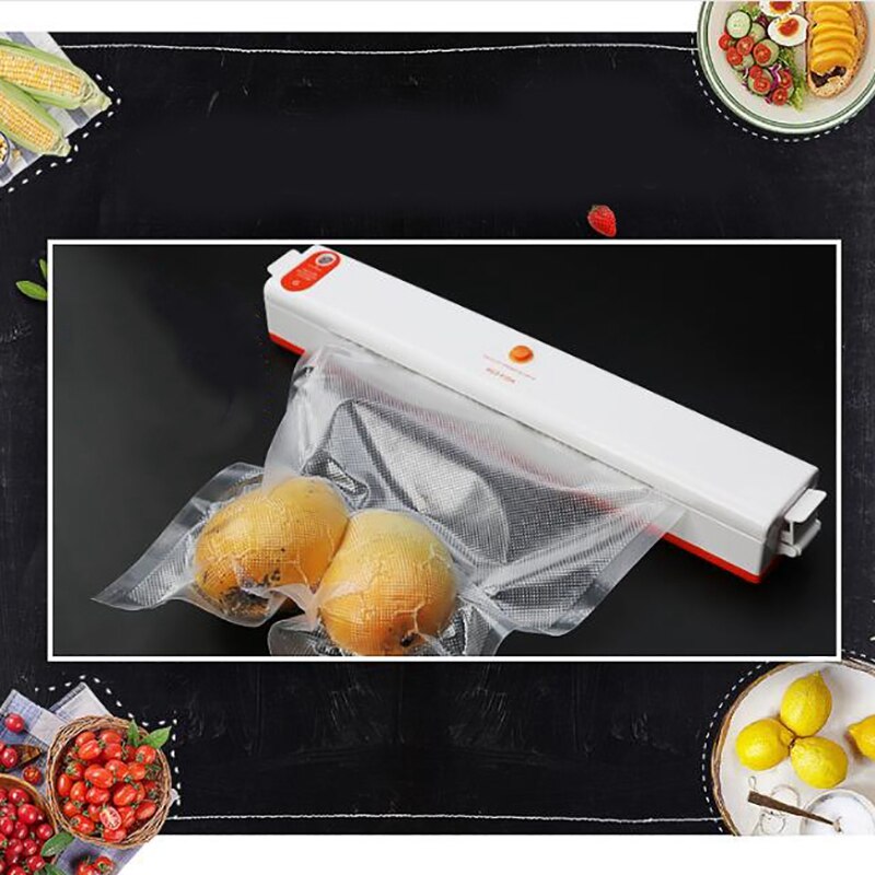 Husholdningsmat vakuumforsegler emballeringsmaskin filmforsegler vakuumpakker