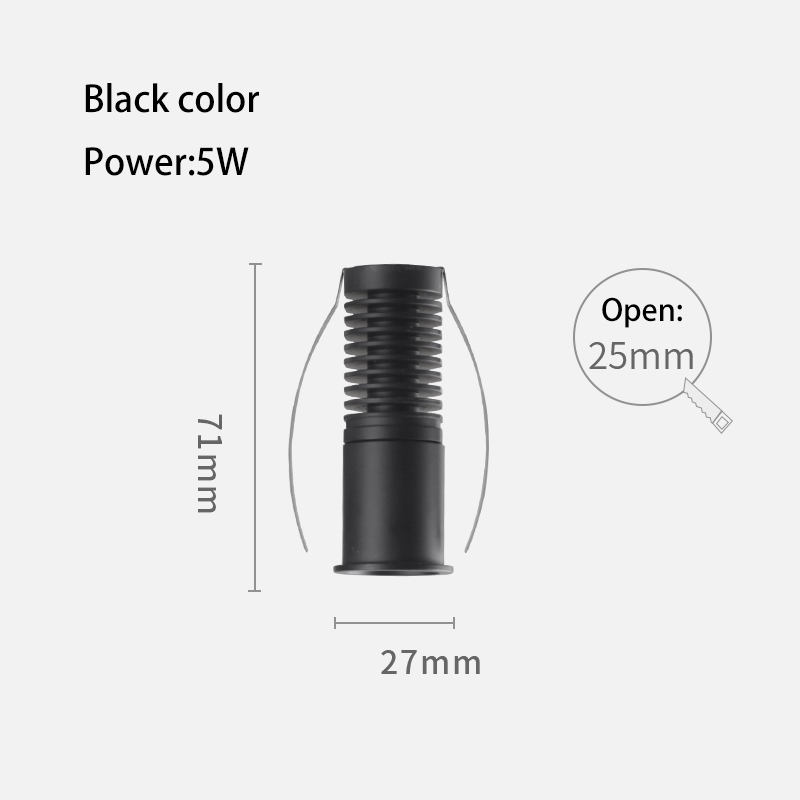 Mini focos Led empotrables de ángulo pequeño, lámpara de techo redonda blanca y negra, COB, vitrina de vino, sala de exhibición, Foco de 15 grados: M / Rosa