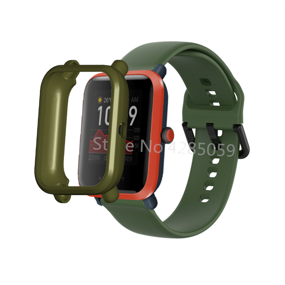 Funda protectora FIFATA de TPU para Xiaomi Huami Amazfit Bip S/Bip, funda a prueba de golpes para relojes inteligentes Amazfit Bip Lite 1S / 2