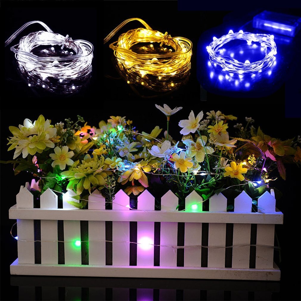 Batterie Betrieben 3 Meter Schnur Licht mit 30 LEDs Weihnachten Hochzeit Party Dekor LED Kupfer Draht Licht Schnur