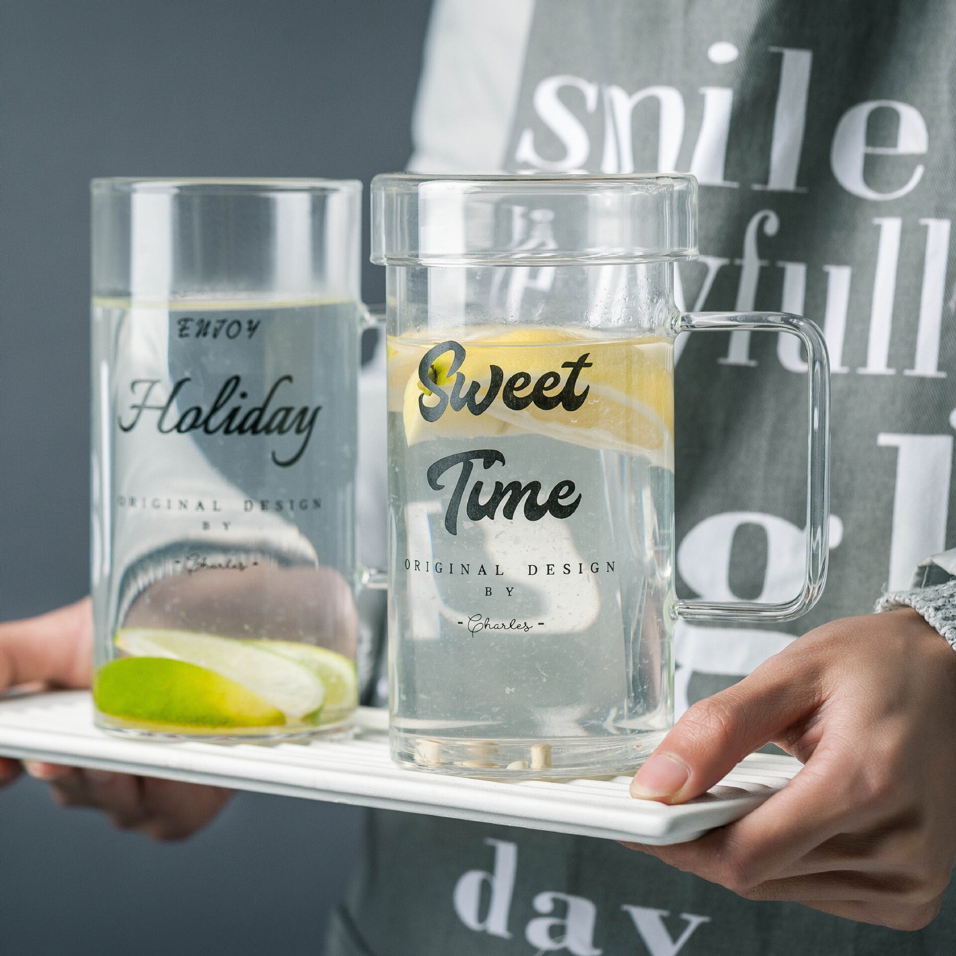 1 st 700ml värmebeständiga borosilikat kaffemuggar med handtaget muggar glas tekopp drinkware mjölk